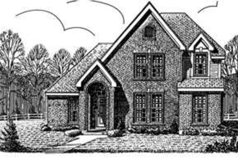 House Plan Design - European Exterior - Front Elevation Plan #410-389