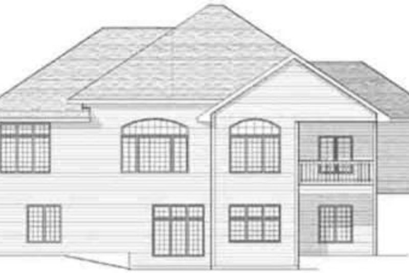 Dream House Plan - Exterior - Rear Elevation for Traditional House Plan #70-607 - 2 bed, 2 bath