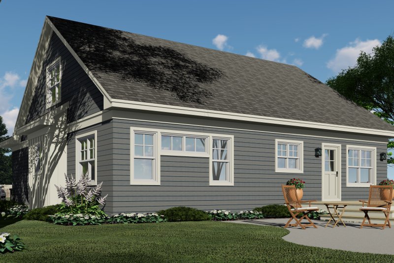 Home Plan - Exterior - Rear Elevation 2 for Traditional House Plan #51-1204 - 3 bed, 2.5 bath