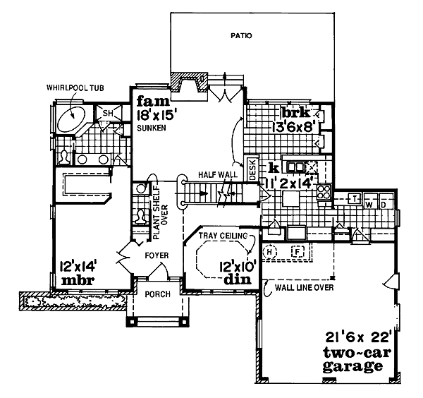 European Floor Plan - Main Floor Plan #47-272