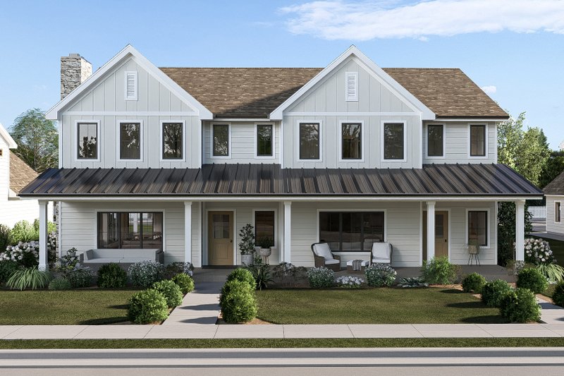 Home Plan - Exterior - Front Elevation 3 for Farmhouse House Plan #455-812 - 3 bed, 3 bath