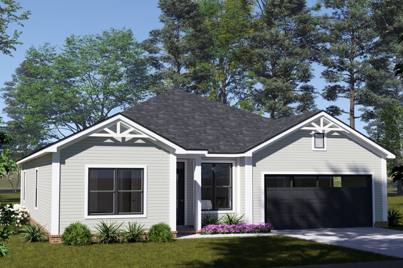 Architectural House Design - Exterior - Other Elevation 2 for Cottage House Plan #513-2415 - 3 bed, 2 bath