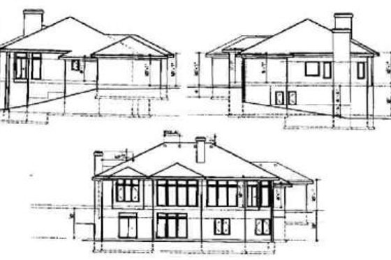Exterior - Rear Elevation for Modern House Plan #67-741 - 3 bed, 2.5 bath
