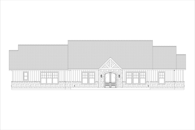 House Design - Exterior - Front Elevation 3 for Country House Plan #1127-6 - 3 bed, 2.5 bath