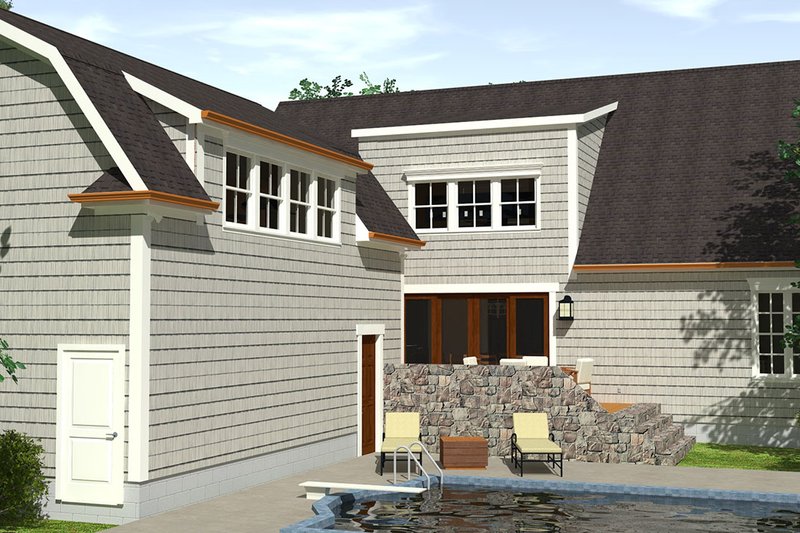 Dream House Plan - Exterior - Front Elevation 3 for Country House Plan #1071-10 - 3 bed, 3.5 bath
