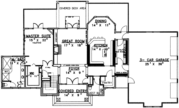 Dream House Plan - Modern Floor Plan - Main Floor Plan #117-276