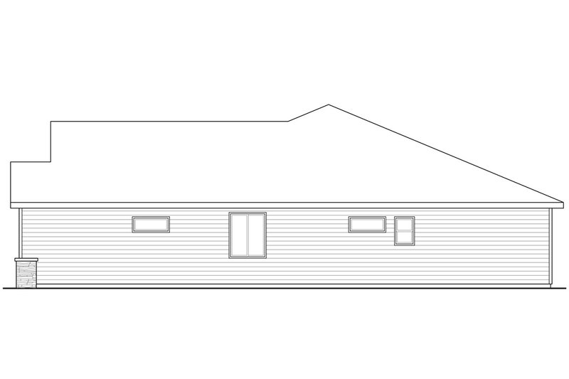 Dream House Plan - Exterior - Other Elevation 1 for Traditional House Plan #124-1017 - 3 bed, 2 bath