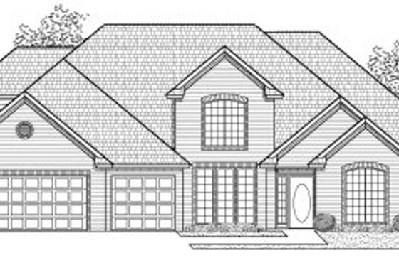 Exterior - Front Elevation for Traditional House Plan #65-274 - 4 bed, 3.5 bath