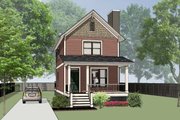 Colonial Style House Plan - 2 Beds 2.5 Baths 1042 Sq/Ft Plan #79-133 