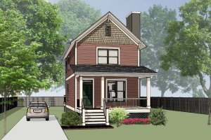 Colonial Exterior - Front Elevation Plan #79-133