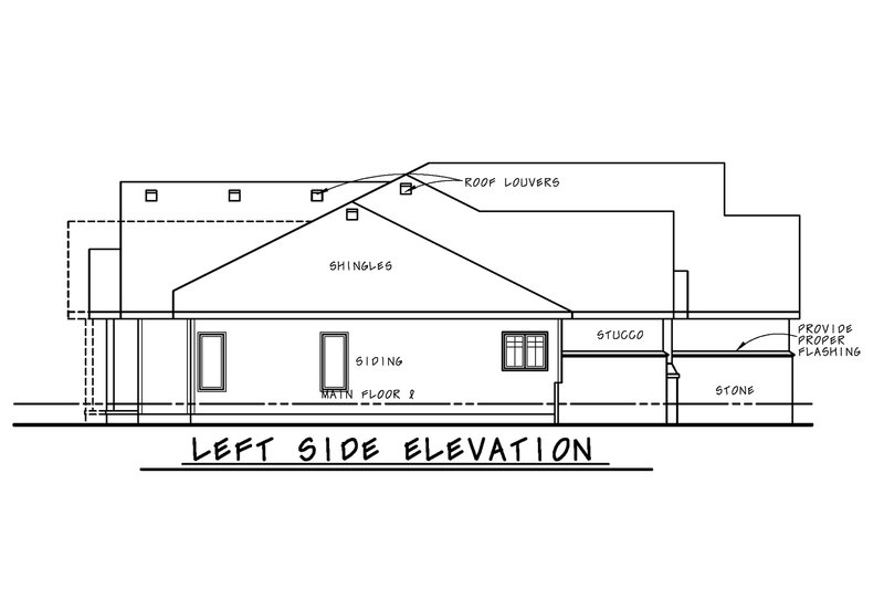 Architectural House Design - Exterior - Other Elevation for Farmhouse House Plan #20-2632 - 3 bed, 2695 bath