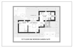 Floor Plan - Main Floor for Modern House Plan #905-7 - 1 bed, 1 bath
