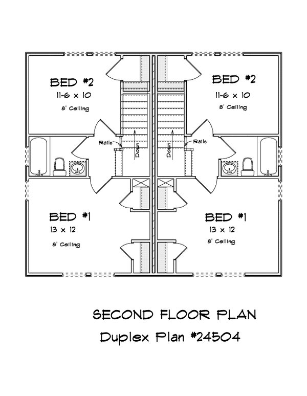 Cottage Floor Plan - Upper Floor Plan #513-2297