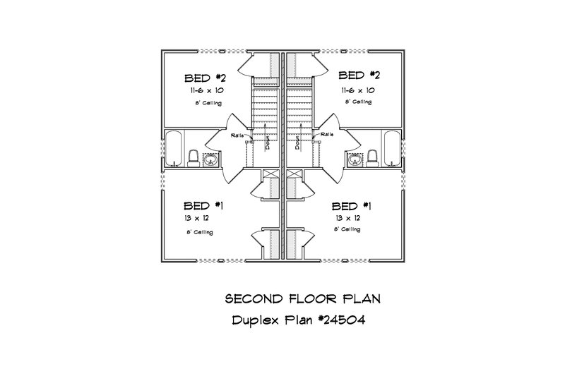 House Plan Design - Floor Plan - Upper Floor 1 for Cottage House Plan #513-2297 - 2 bed, 1 bath