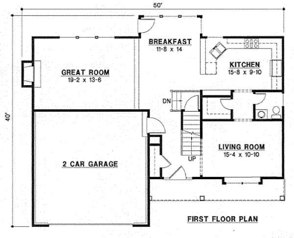 European Floor Plan - Main Floor Plan #67-772