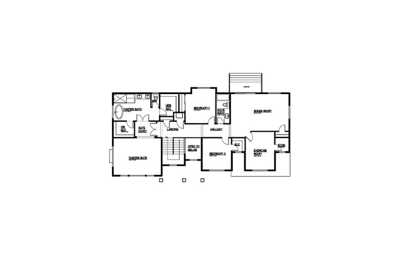 House Plan Design - Floor Plan - Upper Floor for Traditional House Plan #569-93 - 3 bed, 2.5 bath