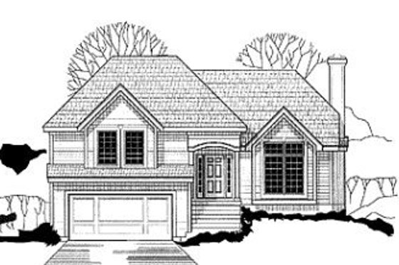 Exterior - Front Elevation for Traditional House Plan #67-143 - 3 bed, 2 bath