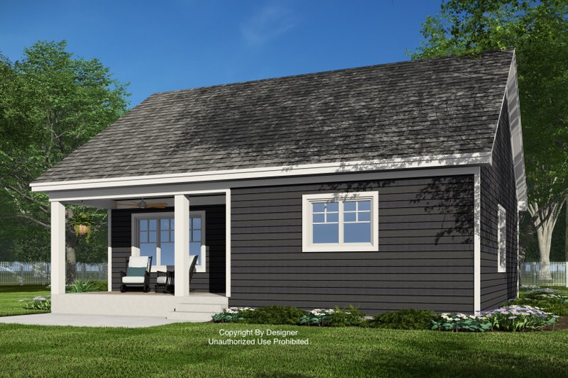 House Design - Exterior - Rear Elevation 1 for Farmhouse House Plan #51-1390 - 3 bed, 2.5 bath