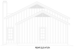 Exterior - Rear Elevation for Barndominium House Plan #932-1242 - 4 bed, 3 bath