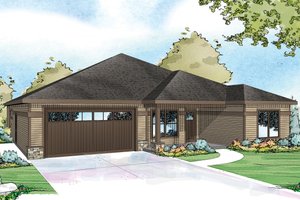 Country Exterior - Front Elevation Plan #124-926