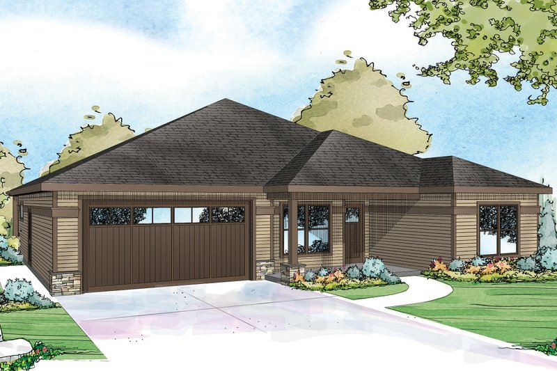Home Plan - Country Exterior - Front Elevation Plan #124-926