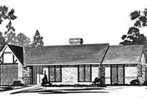 Ranch Exterior - Front Elevation Plan #36-375