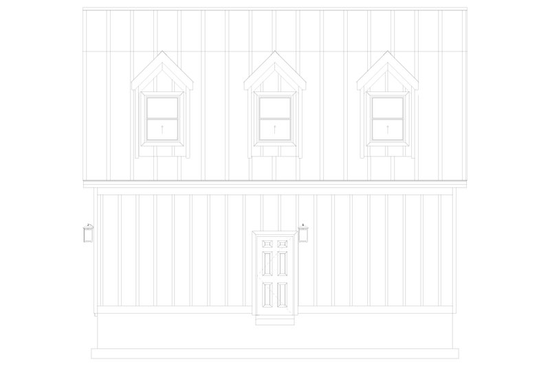 Architectural House Design - Exterior - Other Elevation 3 for European House Plan #1060-165, 0 bath