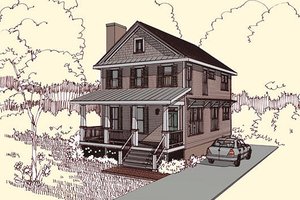 Traditional Exterior - Front Elevation Plan #79-272