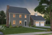 Colonial Style House Plan - 3 Beds 2.5 Baths 2112 Sq/Ft Plan #497-19 