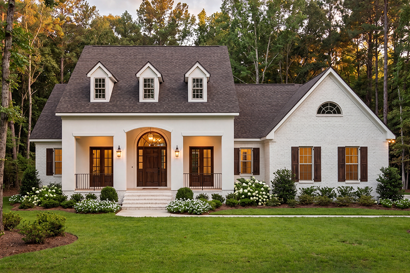 Architectural House Design - Exterior - Front Elevation 3 for European House Plan #406-240 - 3 bed, 2.5 bath