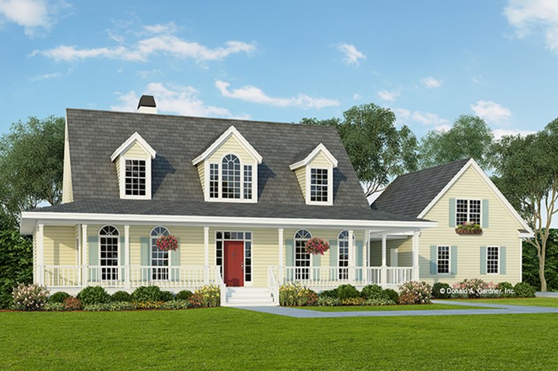 Architectural House Design - Colonial Exterior - Front Elevation Plan #929-50