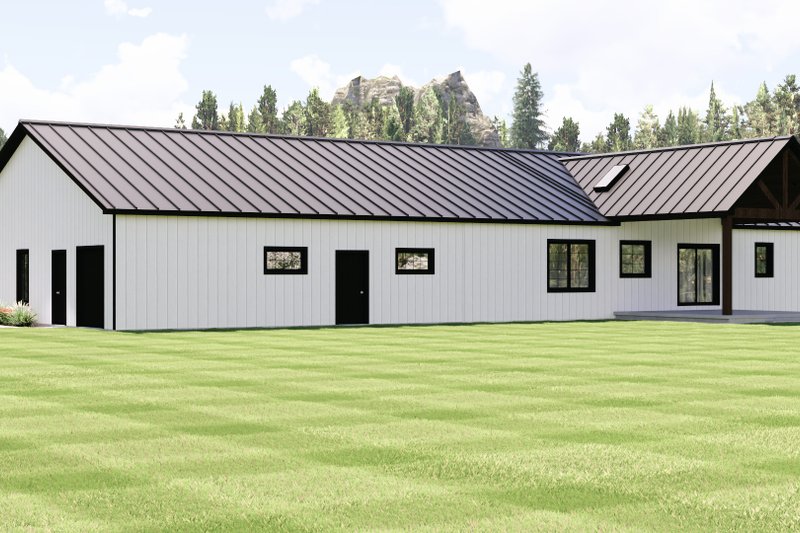 Dream House Plan - Exterior - Rear Elevation 1 for Craftsman House Plan #1064-458 - 3 bed, 2 bath