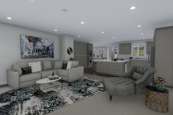 Interior - Family Room 1 for Craftsman House Plan #1060-106 - 5 bed, 4 bath