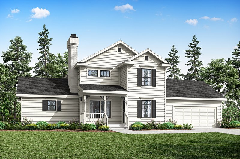 Home Plan - Farmhouse Exterior - Front Elevation Plan #124-147