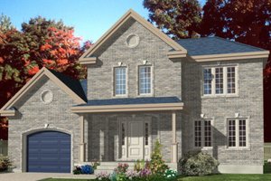 European Exterior - Front Elevation Plan #138-271