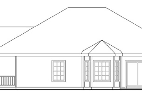 Exterior - Other Elevation 2 for Ranch House Plan #124-313 - 3 bed, 2 bath