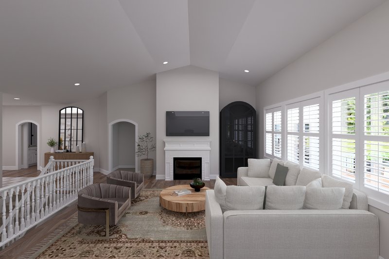 Home Plan - Interior - Family Room 2 for Craftsman House Plan #1060-503 - 2 bed, 2 bath