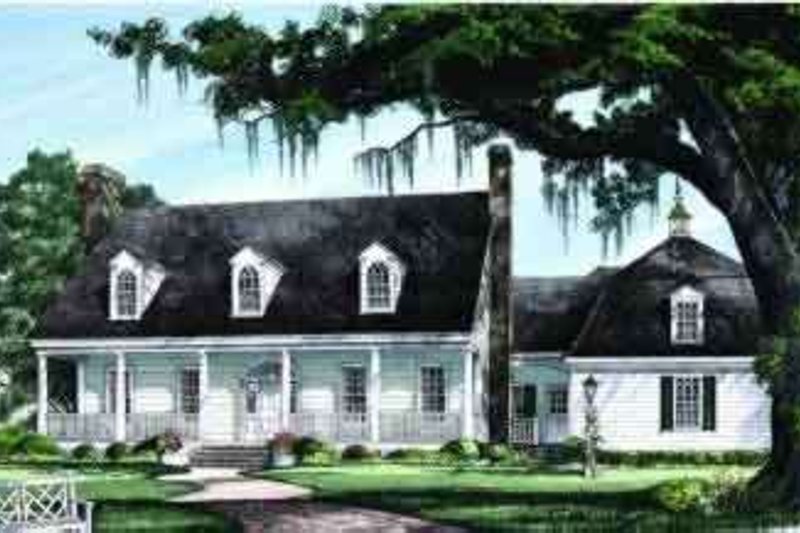 Architectural House Design - Country Exterior - Front Elevation Plan #137-239