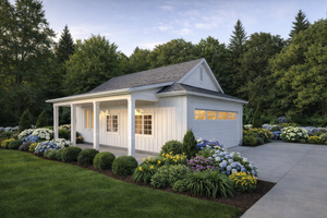 Farmhouse Exterior - Front Elevation Plan #1111-18