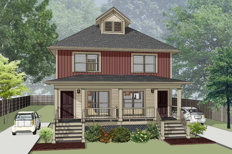 Home Plan - Southern Exterior - Front Elevation Plan #79-276