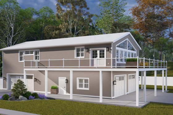 Exterior - Other Elevation 1 for Barndominium House Plan #1060-398 - 3 bed, 3 bath