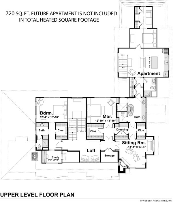 Home Plan - Craftsman Floor Plan - Upper Floor Plan #928-237