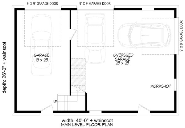Country Floor Plan - Main Floor Plan #932-1311