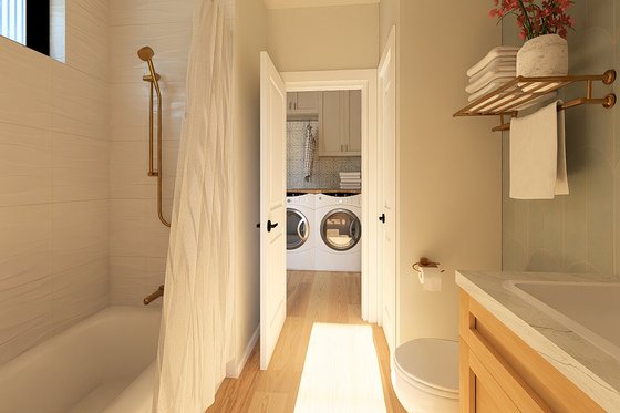 Interior - Bathroom 1 for Farmhouse House Plan #126-236 - 2 bed, 2 bath