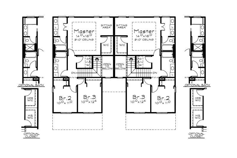 Dream House Plan - Floor Plan - Upper Floor for Traditional House Plan #20-2110 - 3 bed, 2.5 bath