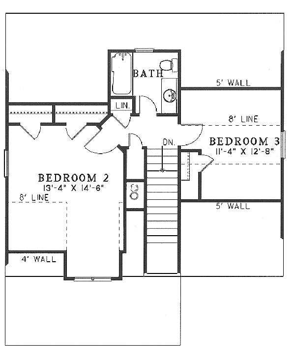 Dream House Plan - Cottage Floor Plan - Upper Floor Plan #17-2015