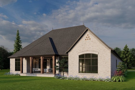 Exterior - Other Elevation 3 for European House Plan #923-7 - 3 bed, 2.5 bath