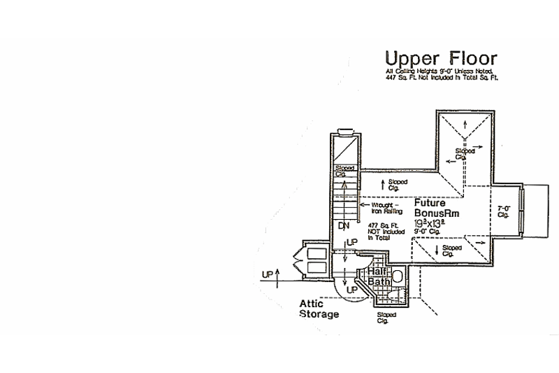Architectural House Design - Floor Plan - Other Floor for European House Plan #310-965 - 4 bed, 3 bath