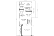 Mediterranean Style House Plan - 3 Beds 2 Baths 1110 Sq/Ft Plan #1-171 