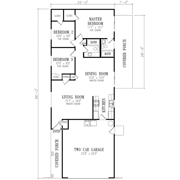 Mediterranean Floor Plan - Main Floor Plan #1-171